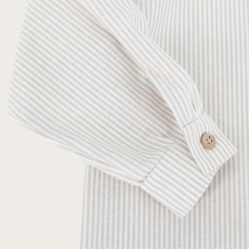 BLOUSE JARA STRIPE LIGHT BEIGE