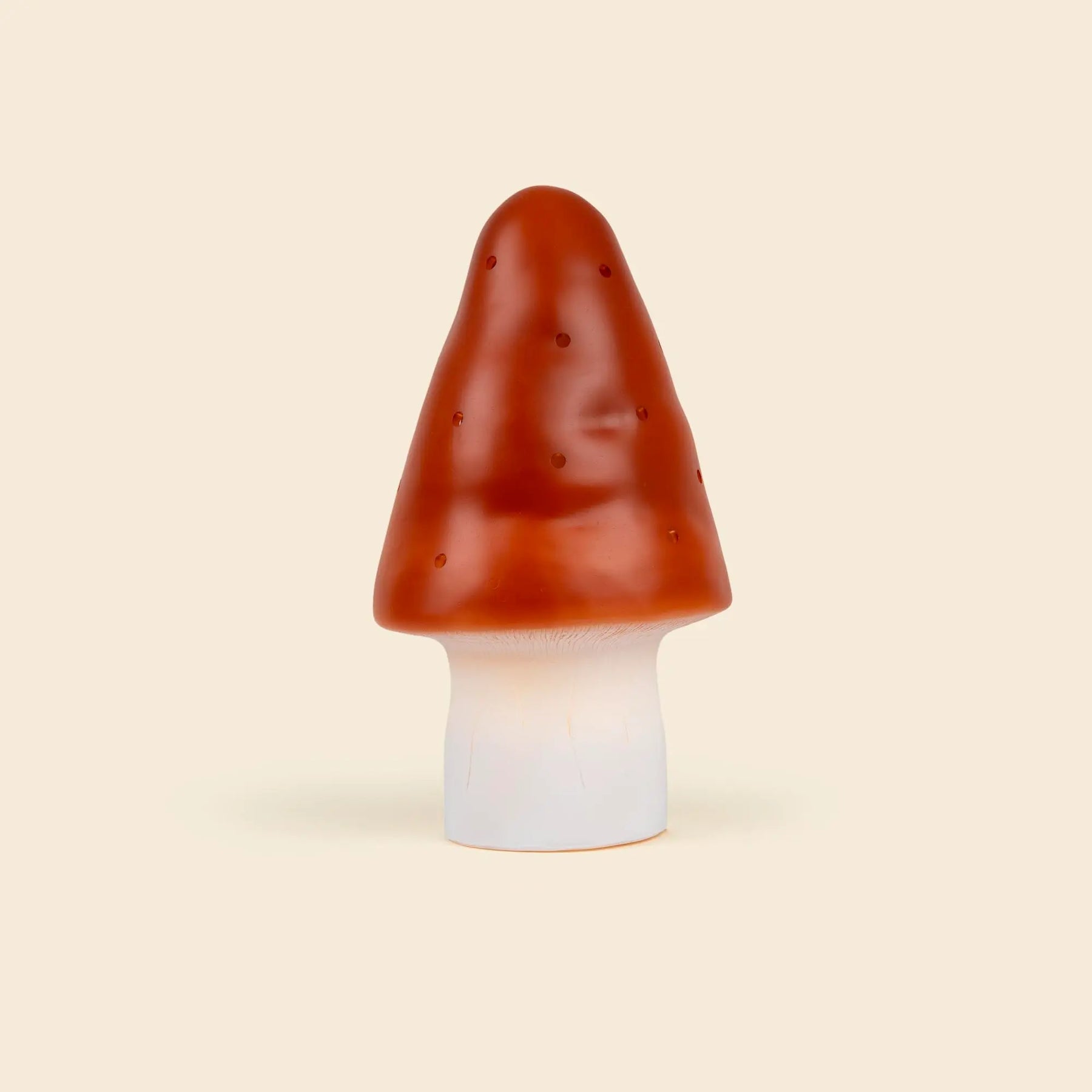 LAMP SMALL MUSHROOM RED BRICK
