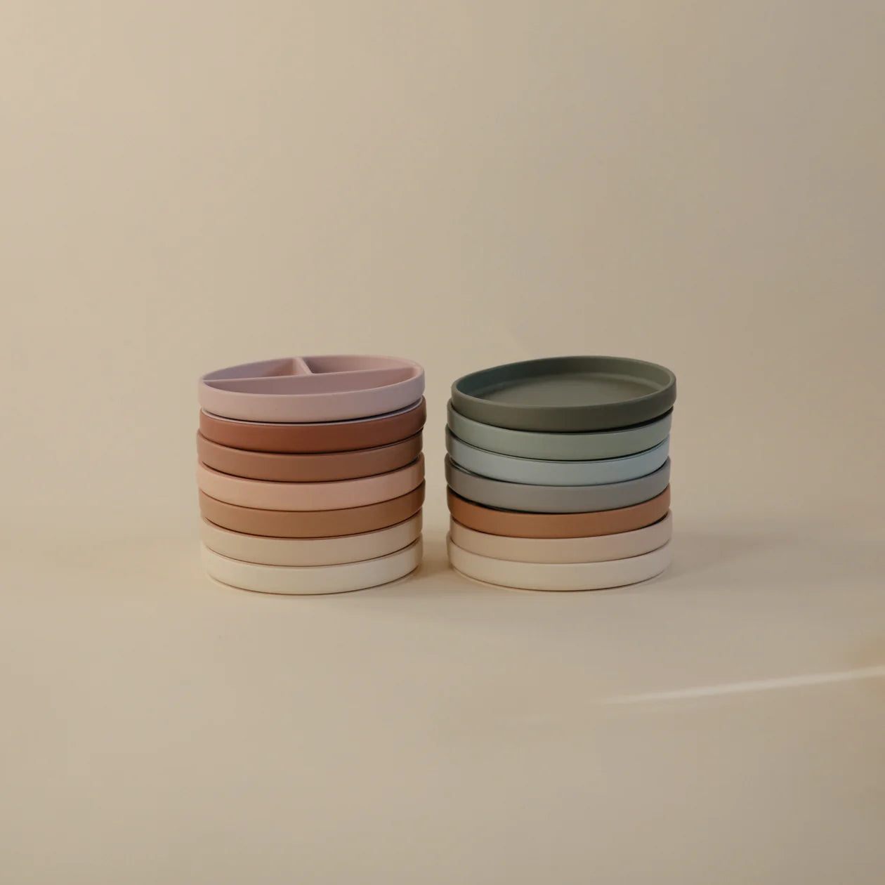 Siliconen Zuigplaat - Cambridge blue