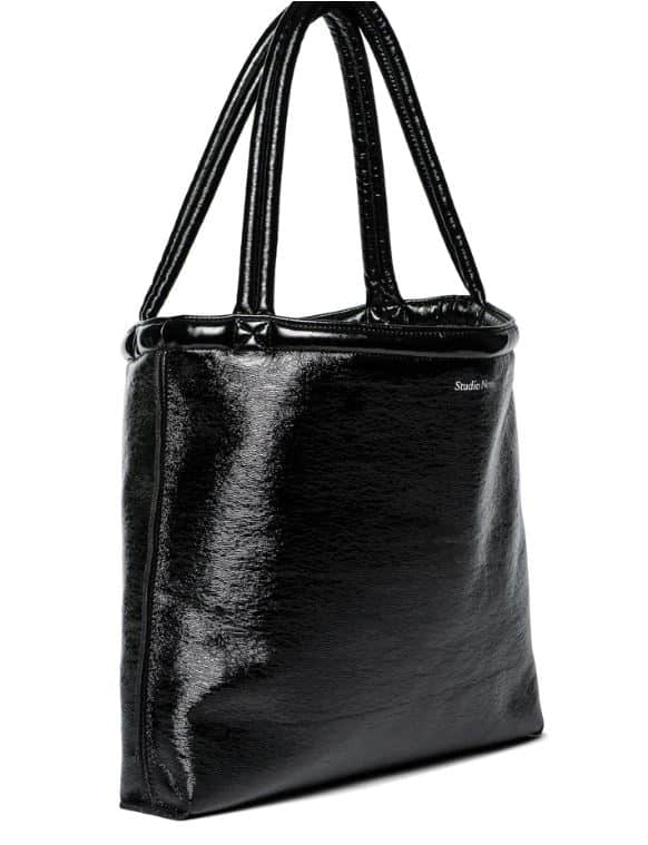 Reversible Teddy Lacquer Mom Bag