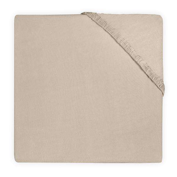 Hoeslaken Boxmatras Jersey 75x95cm - Nougat