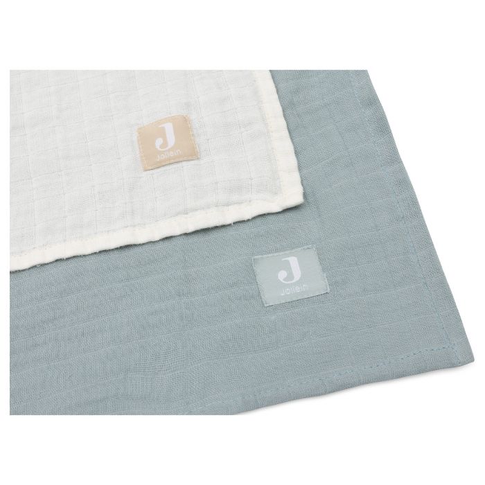 Jollein - Hydrofiele doeken 115 x 115 cm - 2 stuks- Sea green - Iovry