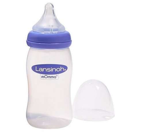 Lansinoh zuigfles met natural wave speen (240ml)