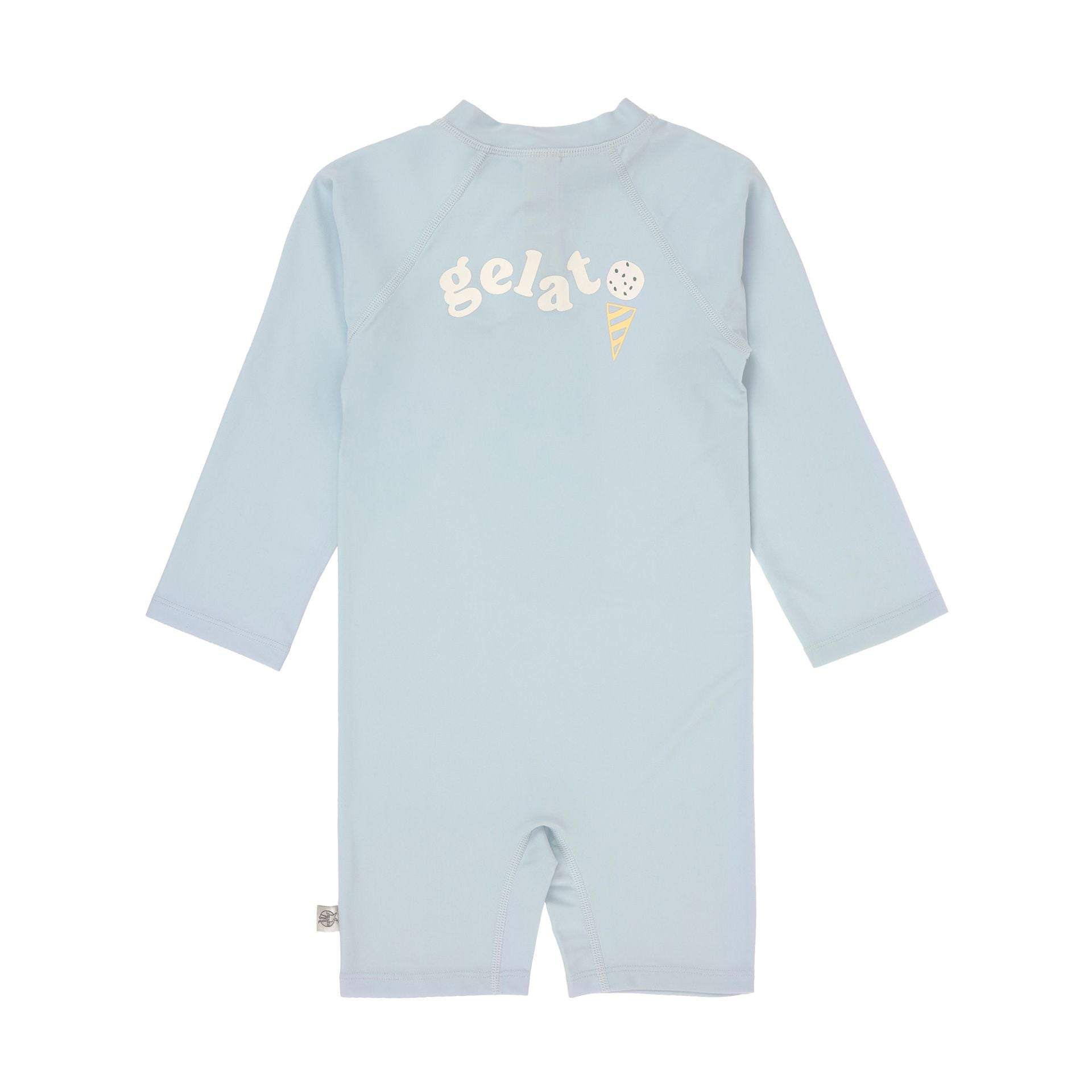 Long sleeve sunsuit UV Ice Cream - illusion blue