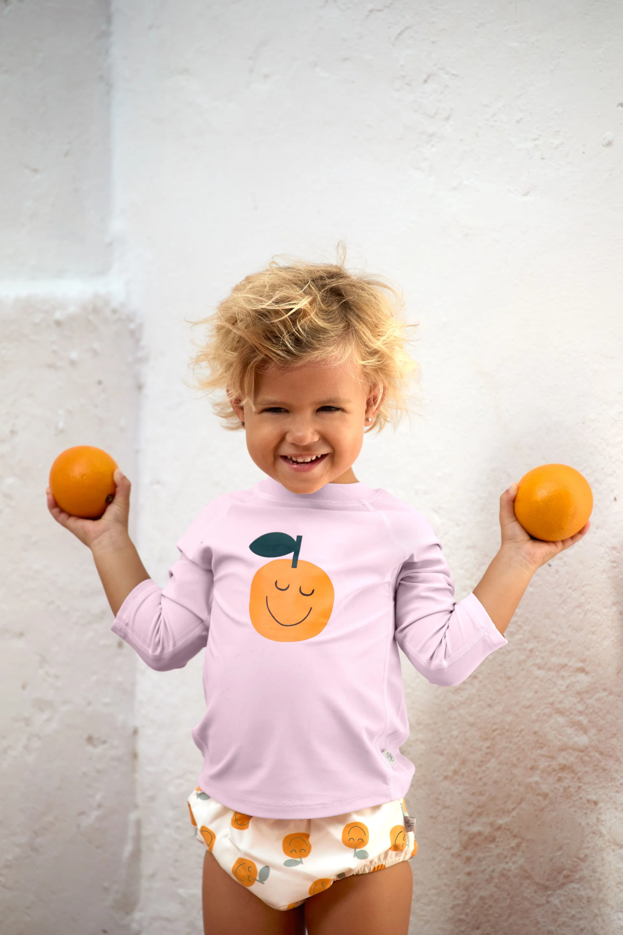 Diaper pants - orange sea salt