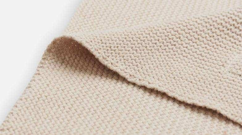 Deken Ledikant Basic knit nougat 100 x 150cm