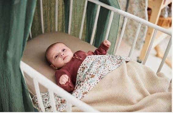 Deken Ledikant Basic knit nougat 100 x 150cm