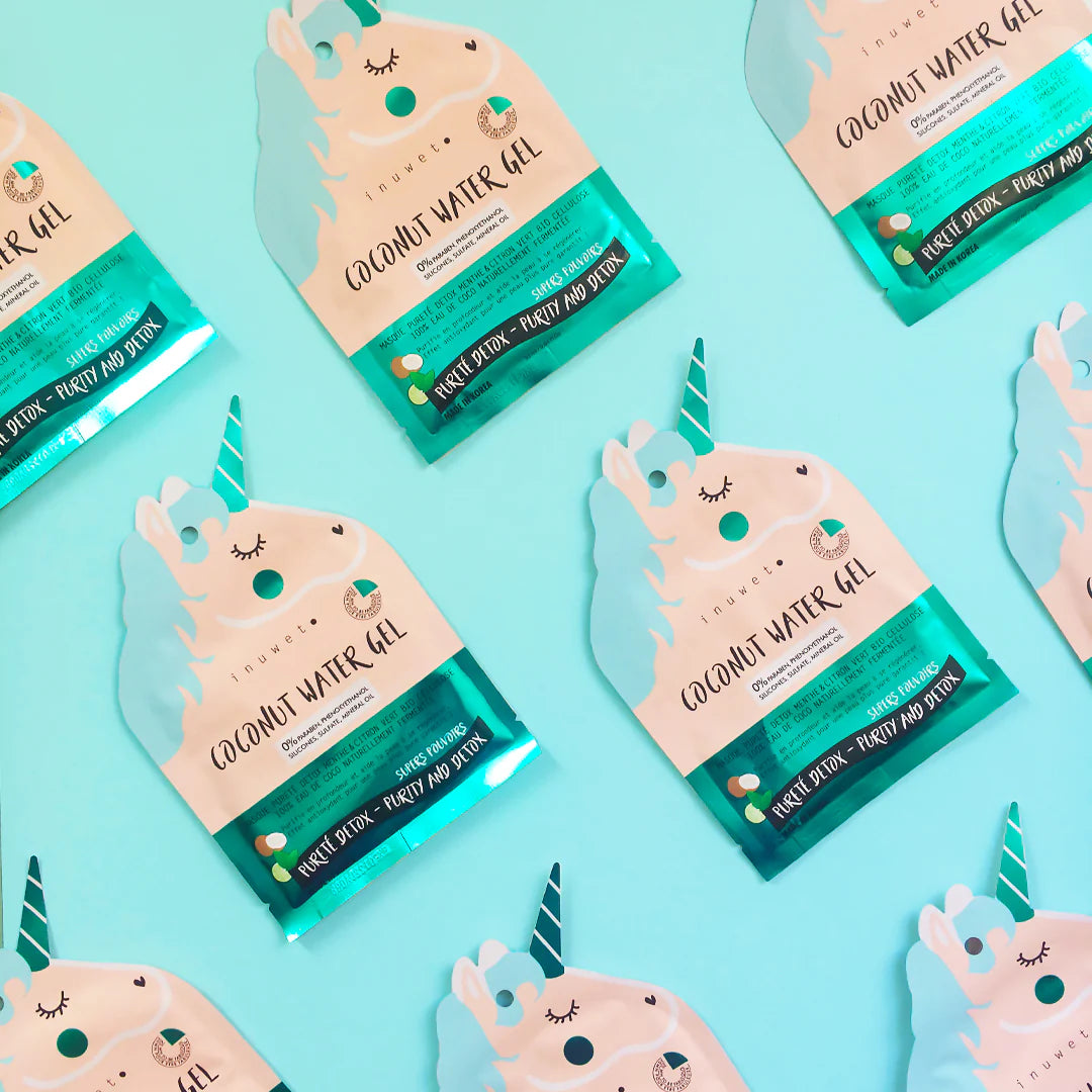 Unicorn gezichtsmasker in bio-cellulose – Pure & detox