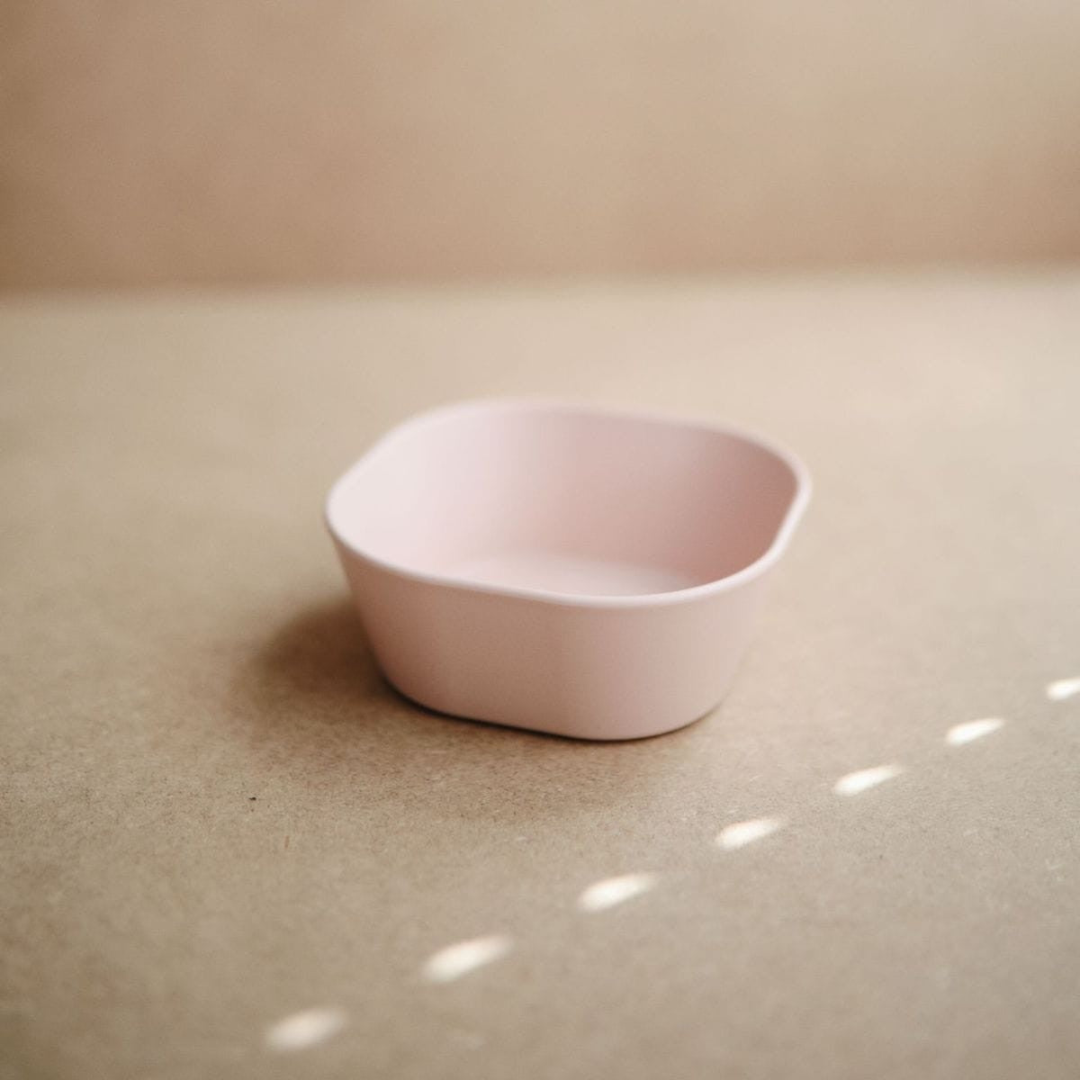 Mushie Dinner bowl - Square - Blush