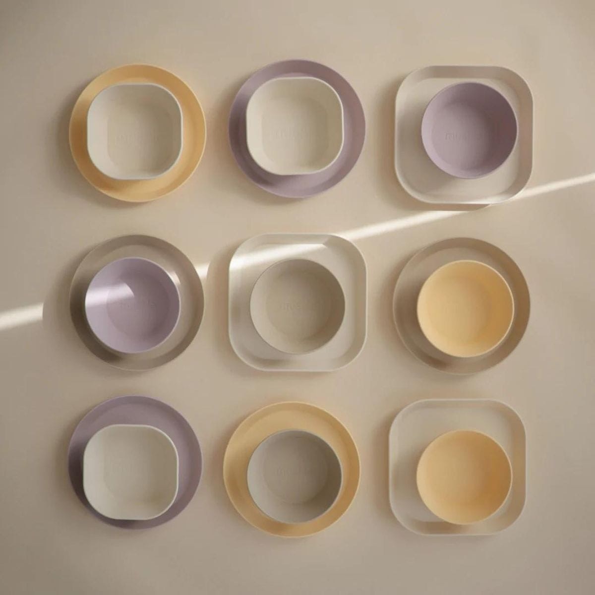 Mushie - Dinner plate round - paars