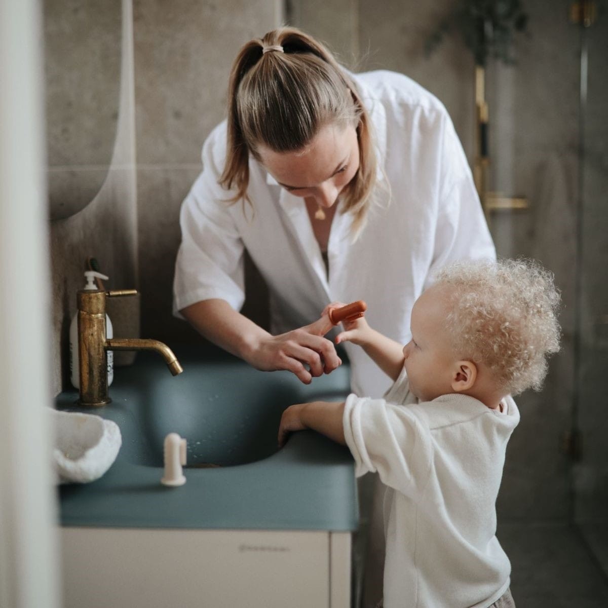 Mushie vingertandenborstel