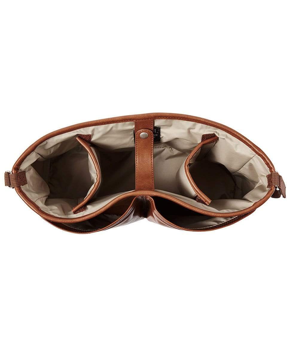 Tan Faux Leather - Pram Caddy