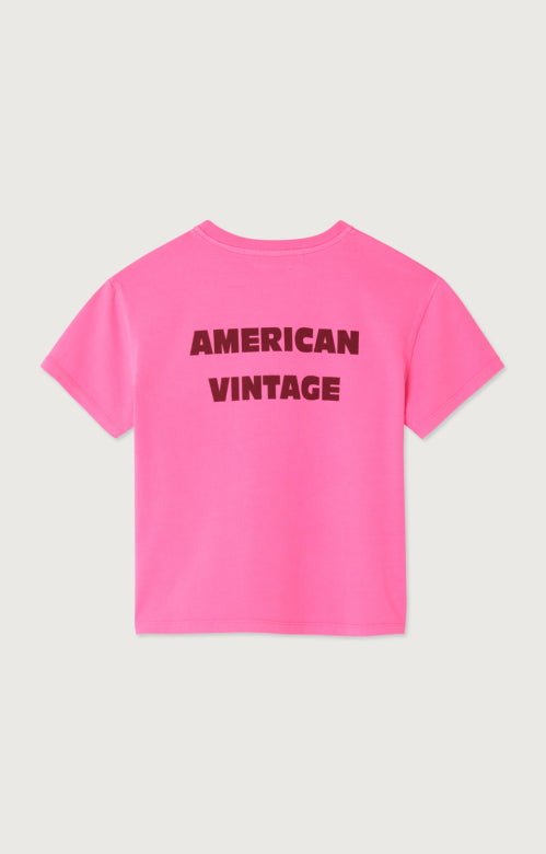 T-Shirt. AMV Fizvalley rose fluo