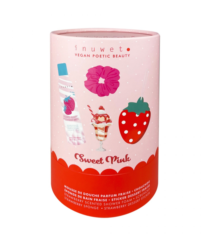 Inuwet Giftset - Sweet Pink Strawberry
