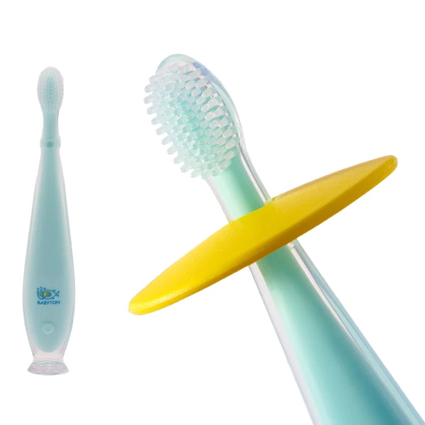 Silicone Tandenborstel met Veiligheidsschild voor Baby&