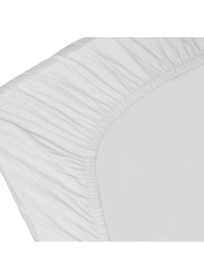 Witlof - Hoeslaken - Wit - 60 x 120