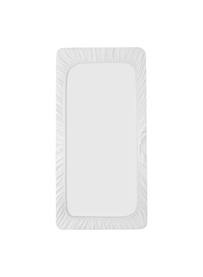 Witlof - Hoeslaken - Wit - 60 x 120