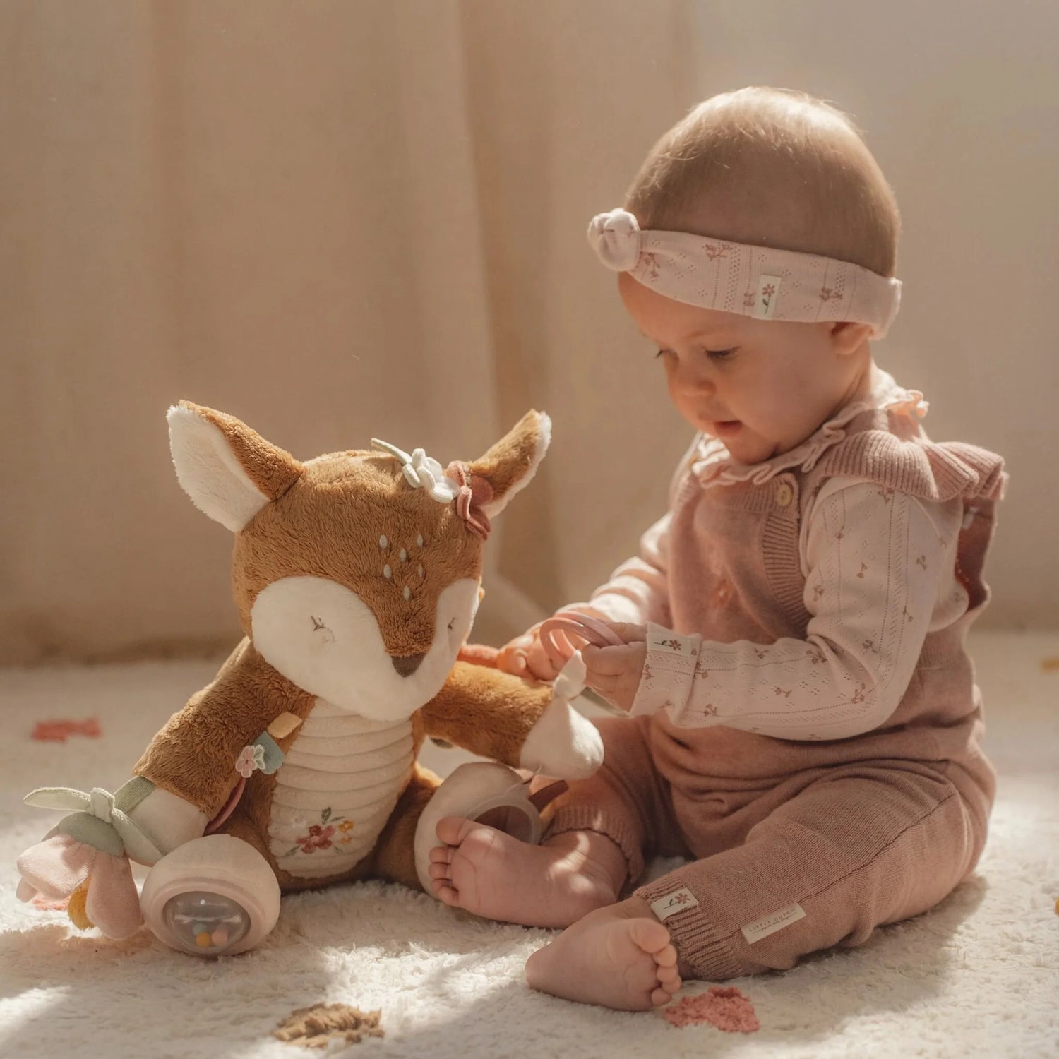 Activiteitenknuffel Hert - Roze - Fairy Garden
