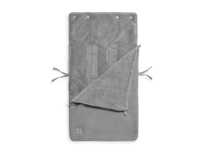 Jollein - Voetenzak groep 0+ 3/5 punts gordel Basic Knit - Stone Grey