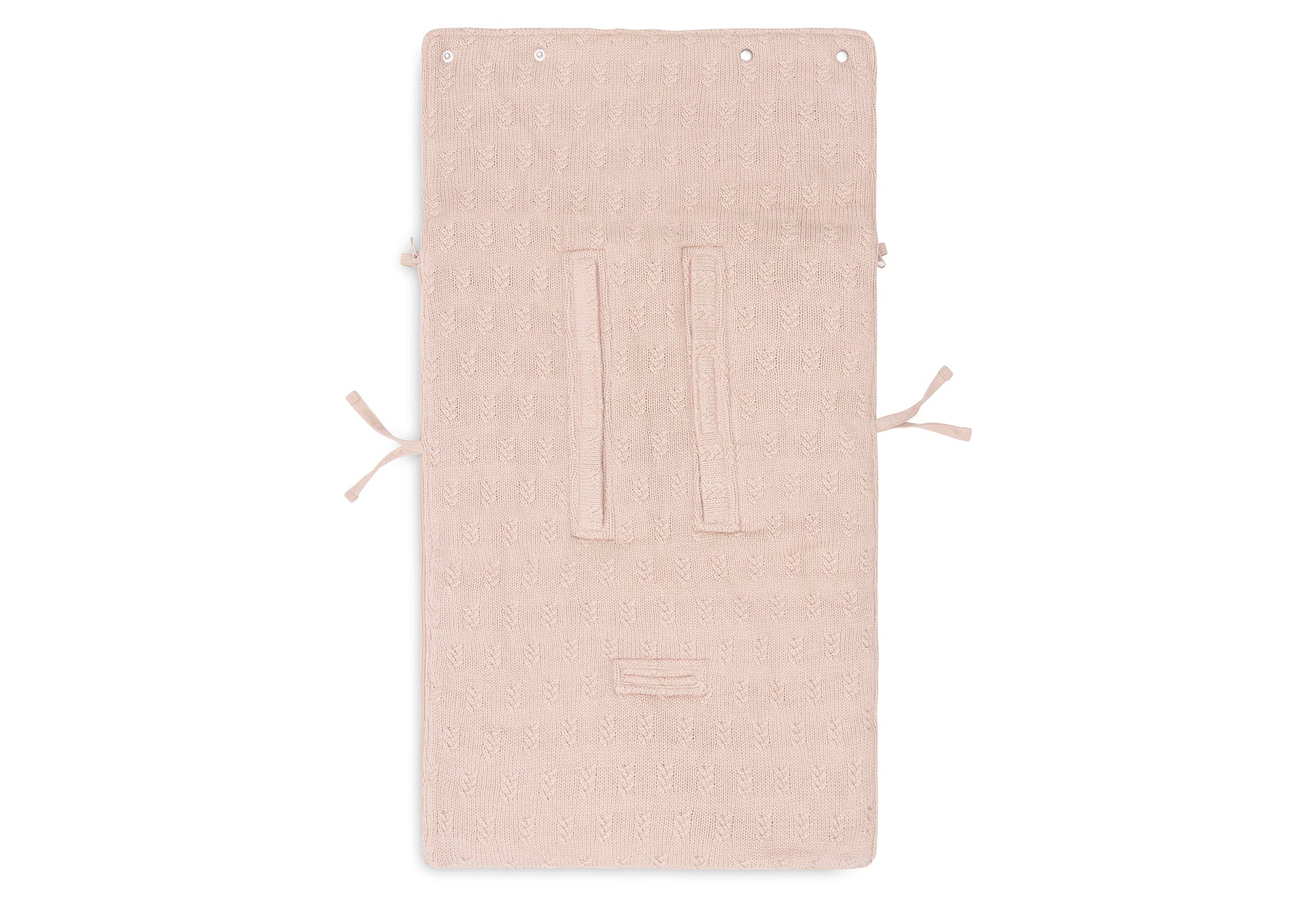 Jollein - Voetenzak group 0+ 3/5 punts Grain Knit - Wild Rose