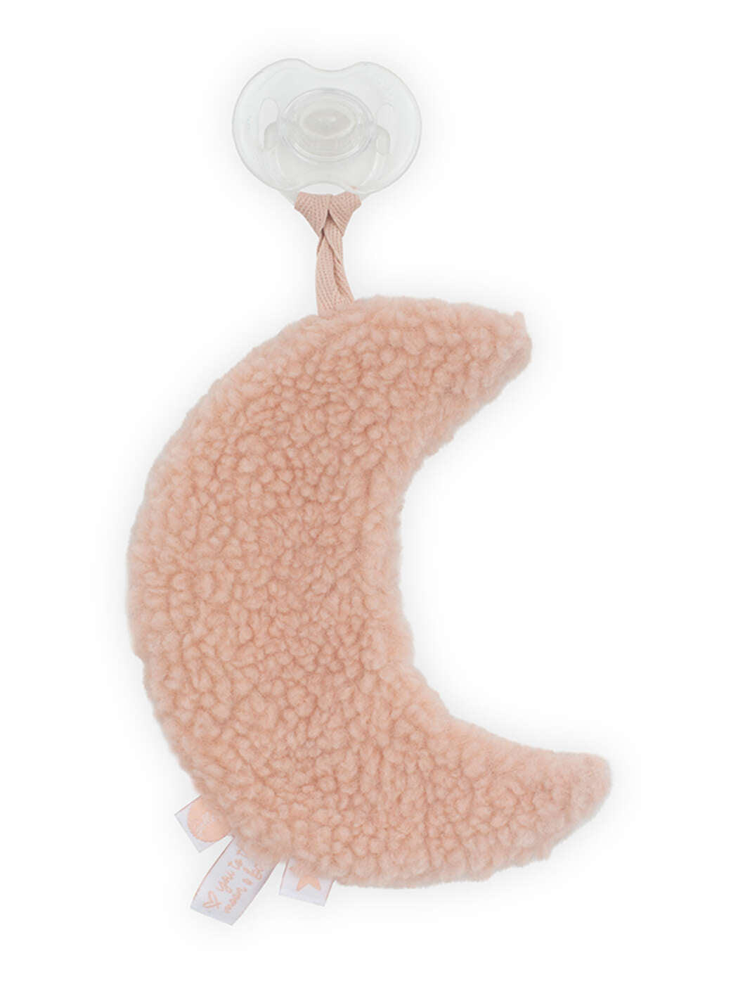 Pacifier Cloth Moon pale pink