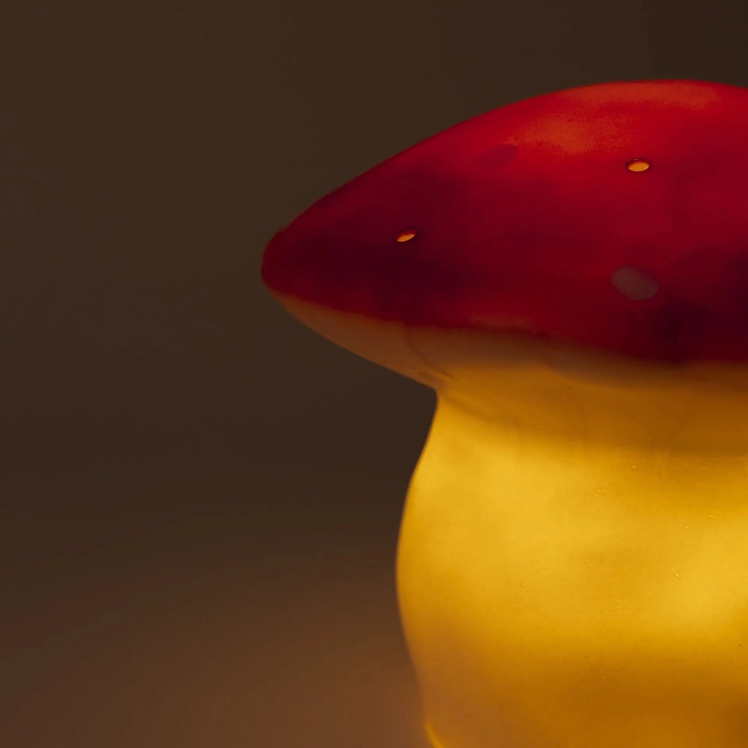 LAMP MUSHROOM MEDIUM RED BRICK