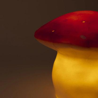 LAMP MUSHROOM MEDIUM RED BRICK