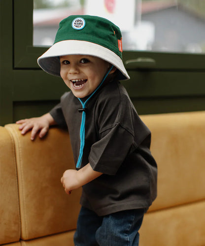 Hello hossy mini bucket hat groen LAATSTE STUK 3-9 maanden