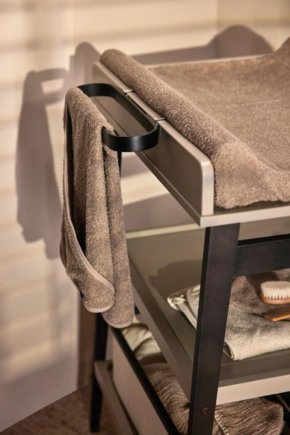 Luiertafel - Hip - Stone-Eboni
