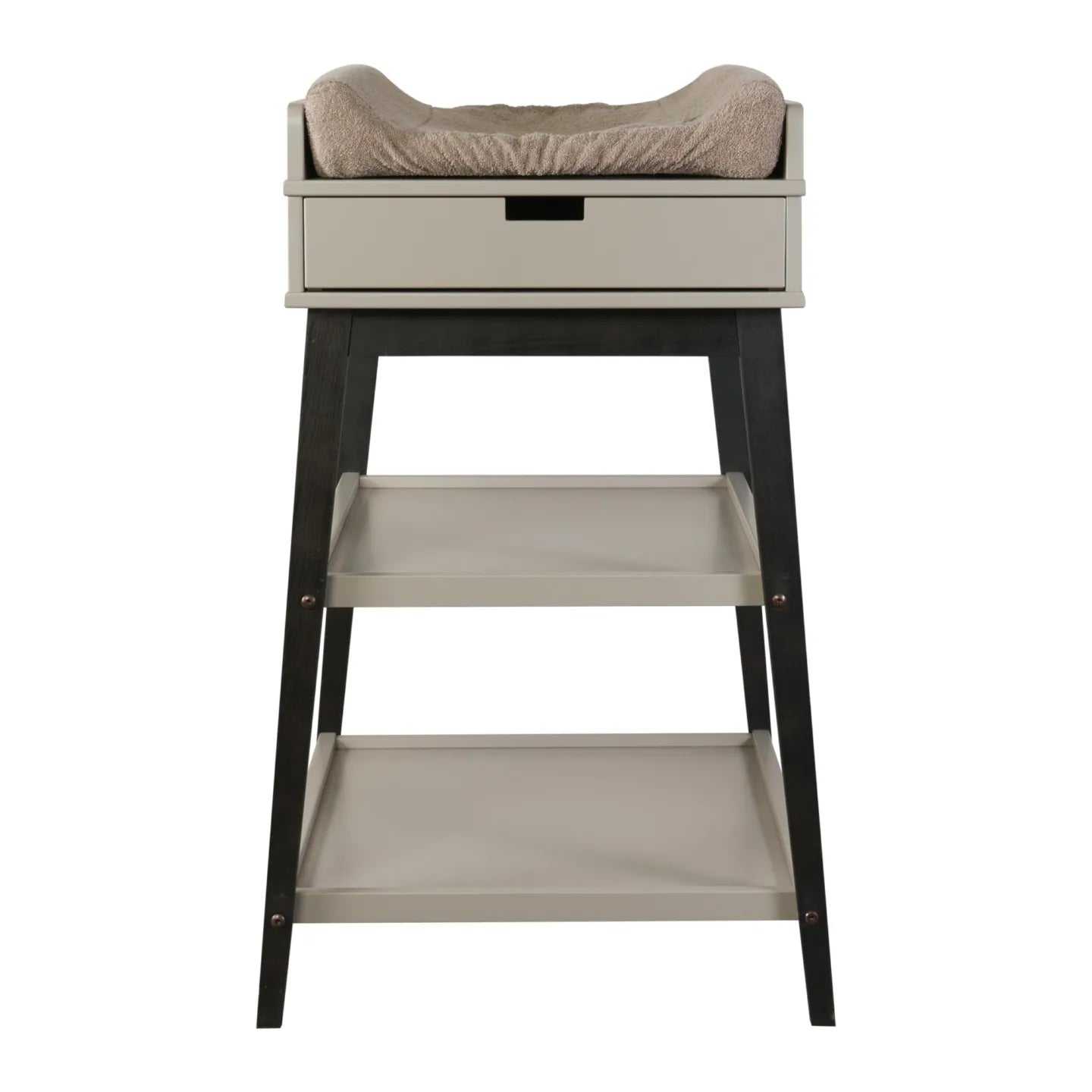 Luiertafel - Hip met Lade - Stone-Eboni