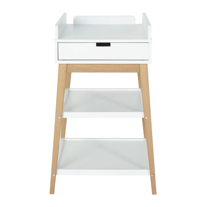 Luiertafel - Hip met Lade - Wit-Naturel