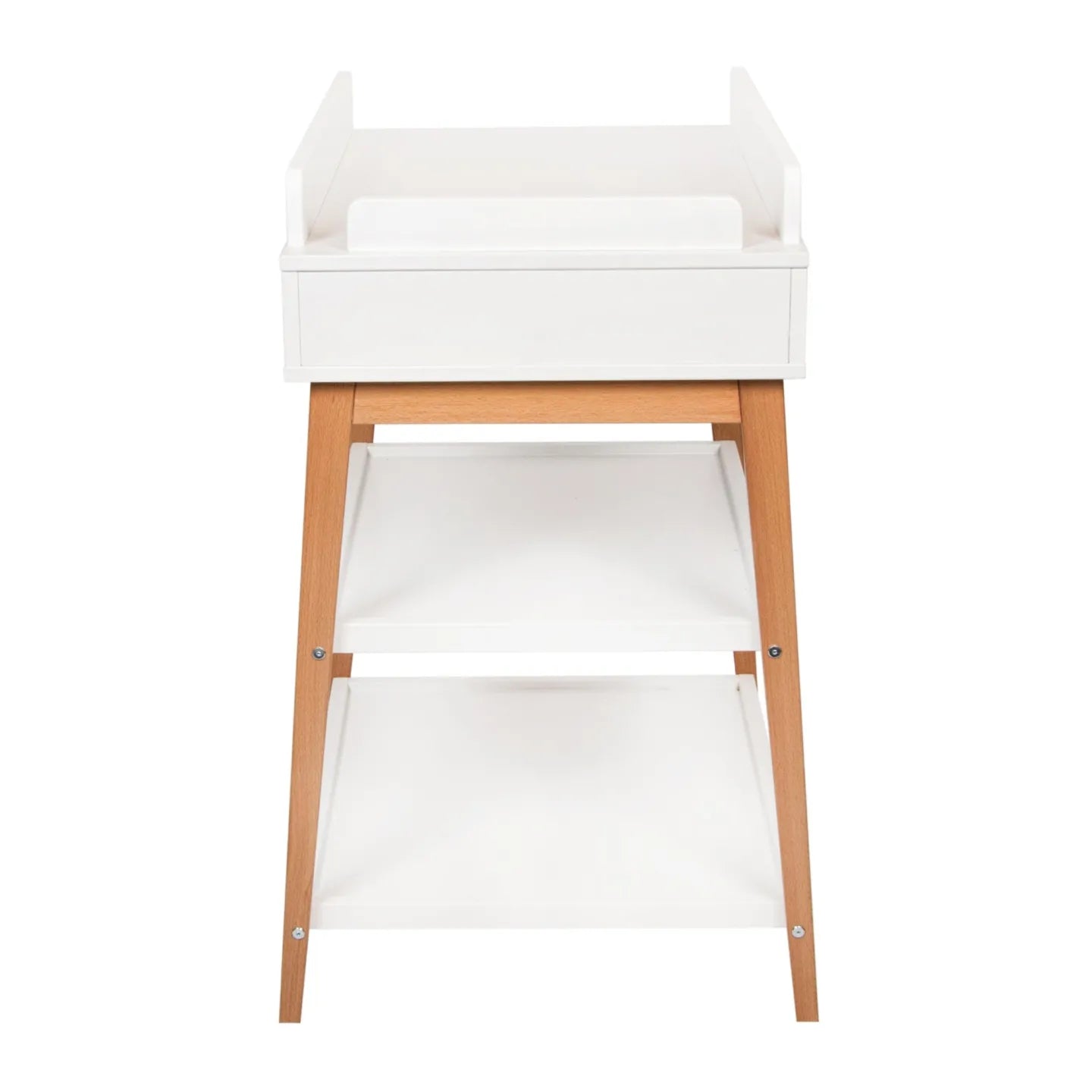 Luiertafel - Hip met Lade - Wit-Naturel