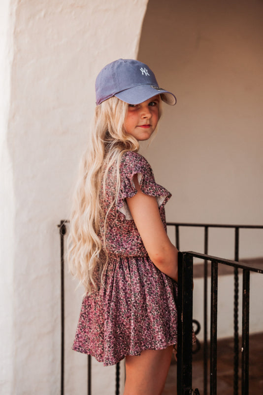 SHIRT LUNA FLOWERS MAUVE