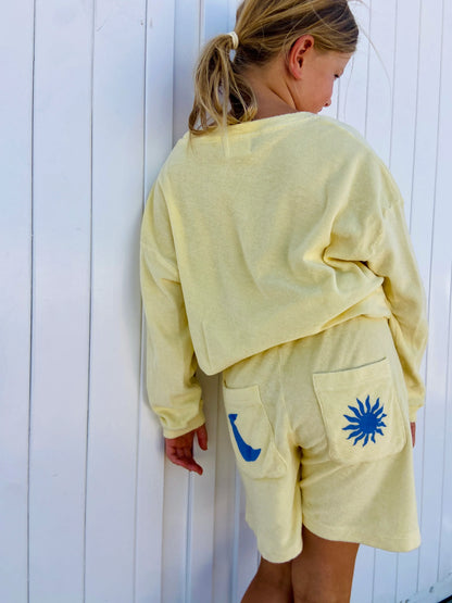 little terry SUNSET CLUB sweatshirt loose fit