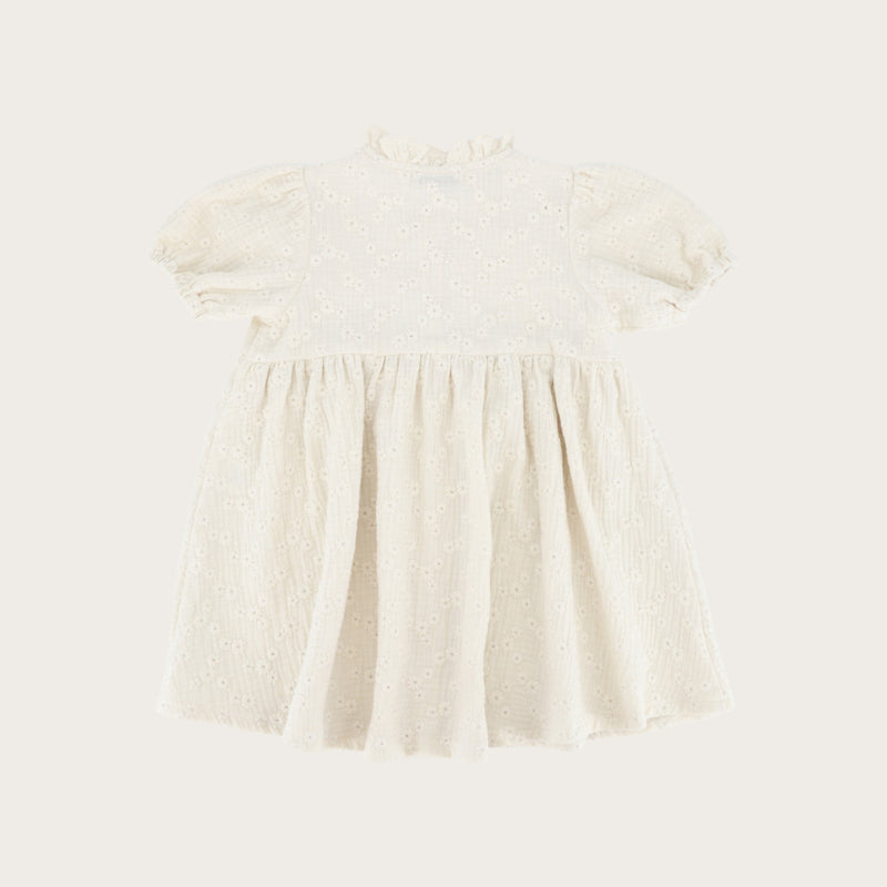 DRESS VAYANA FLOWERS ECRU