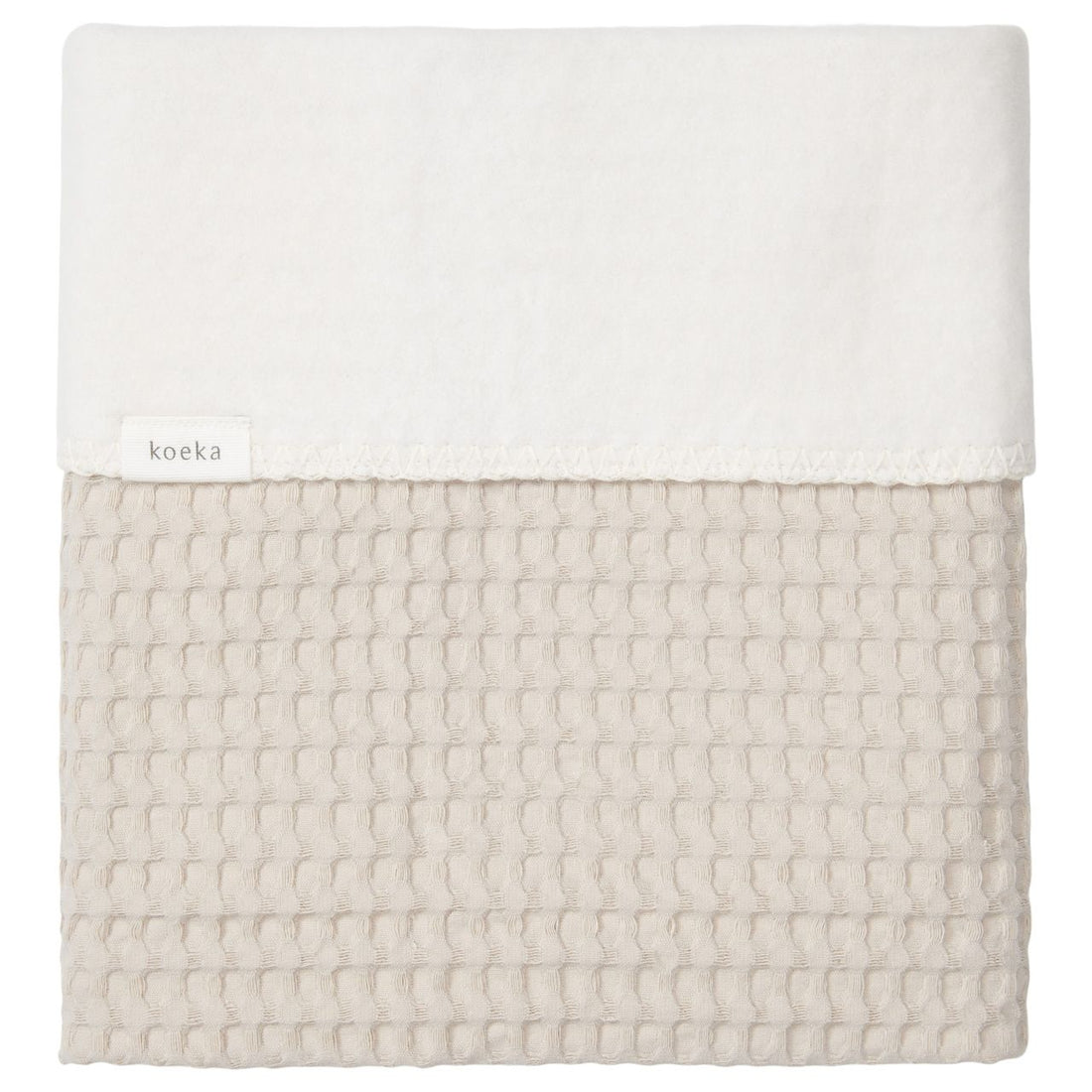 Koeka - Wiegdeken Cotton Fleece Wafel Amsterdam sand