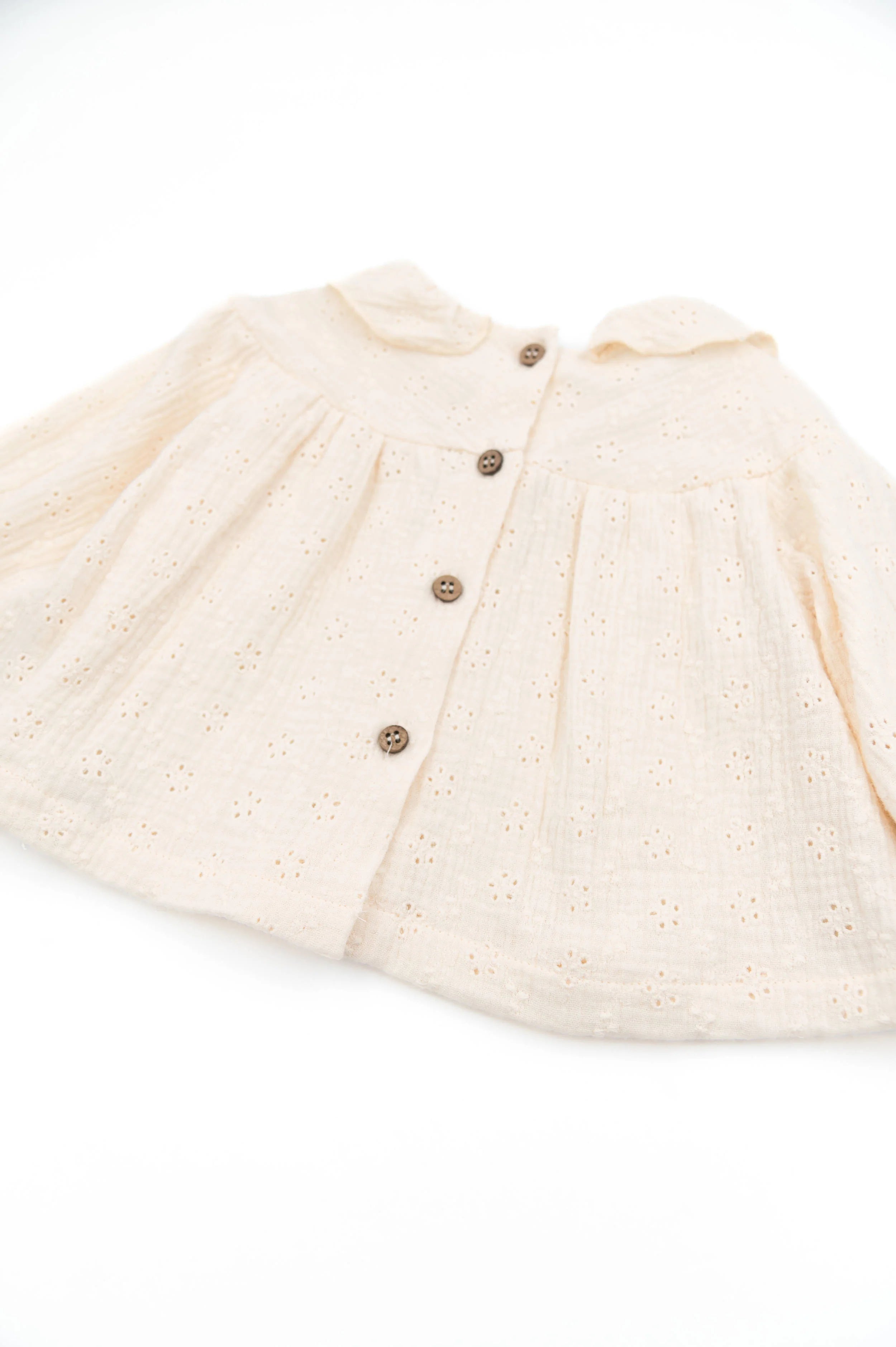 Baby blouse con colletto ampia - WARM WHITE