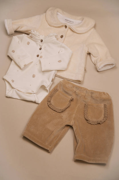 Curduroy broekje Ampio - mocha sand