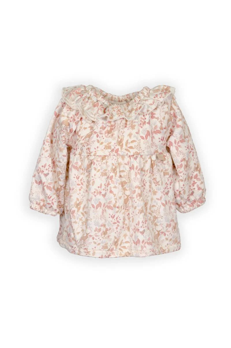 Jurk met volant - autumn forest
