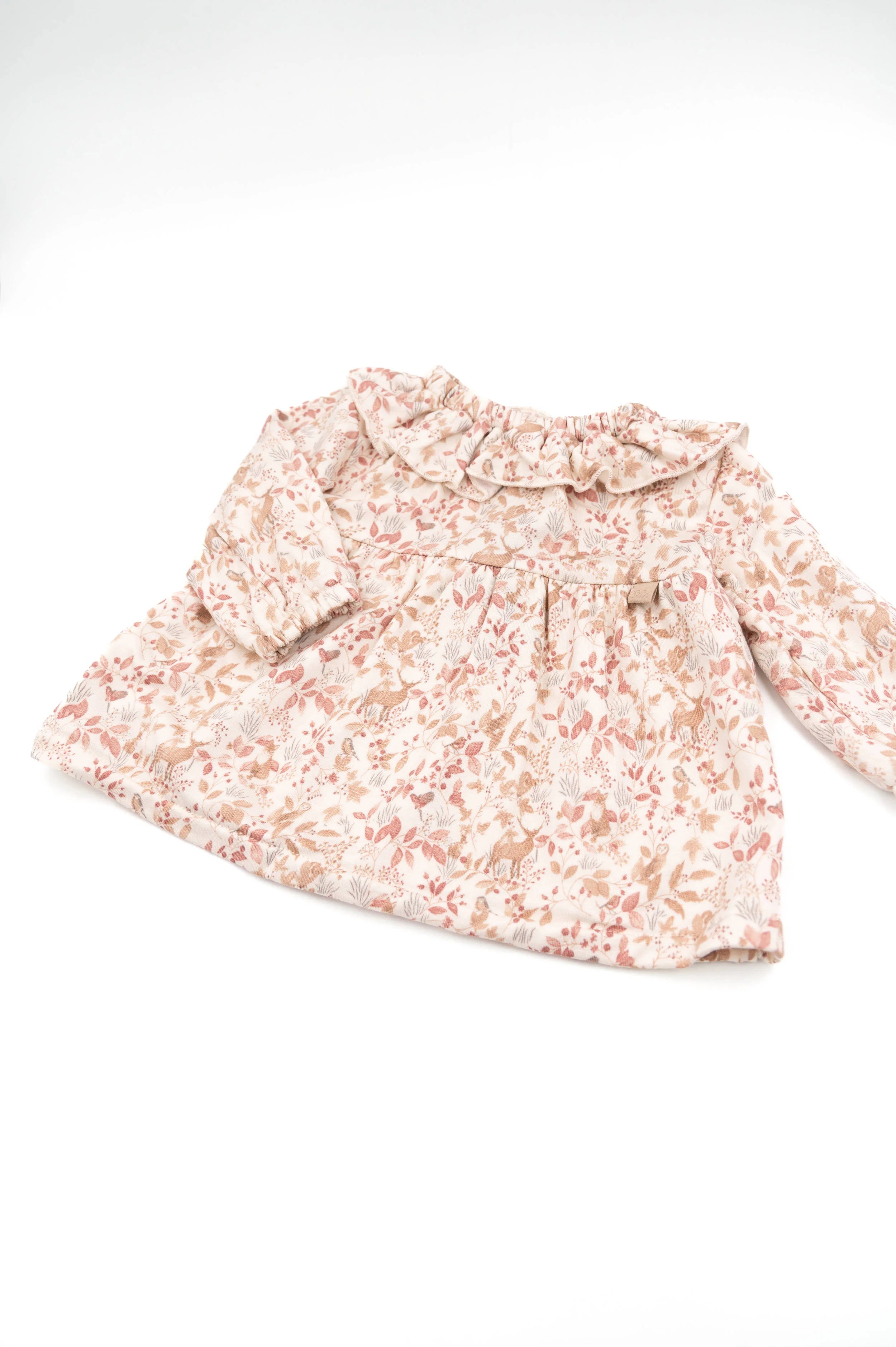 Jurk met volant - autumn forest