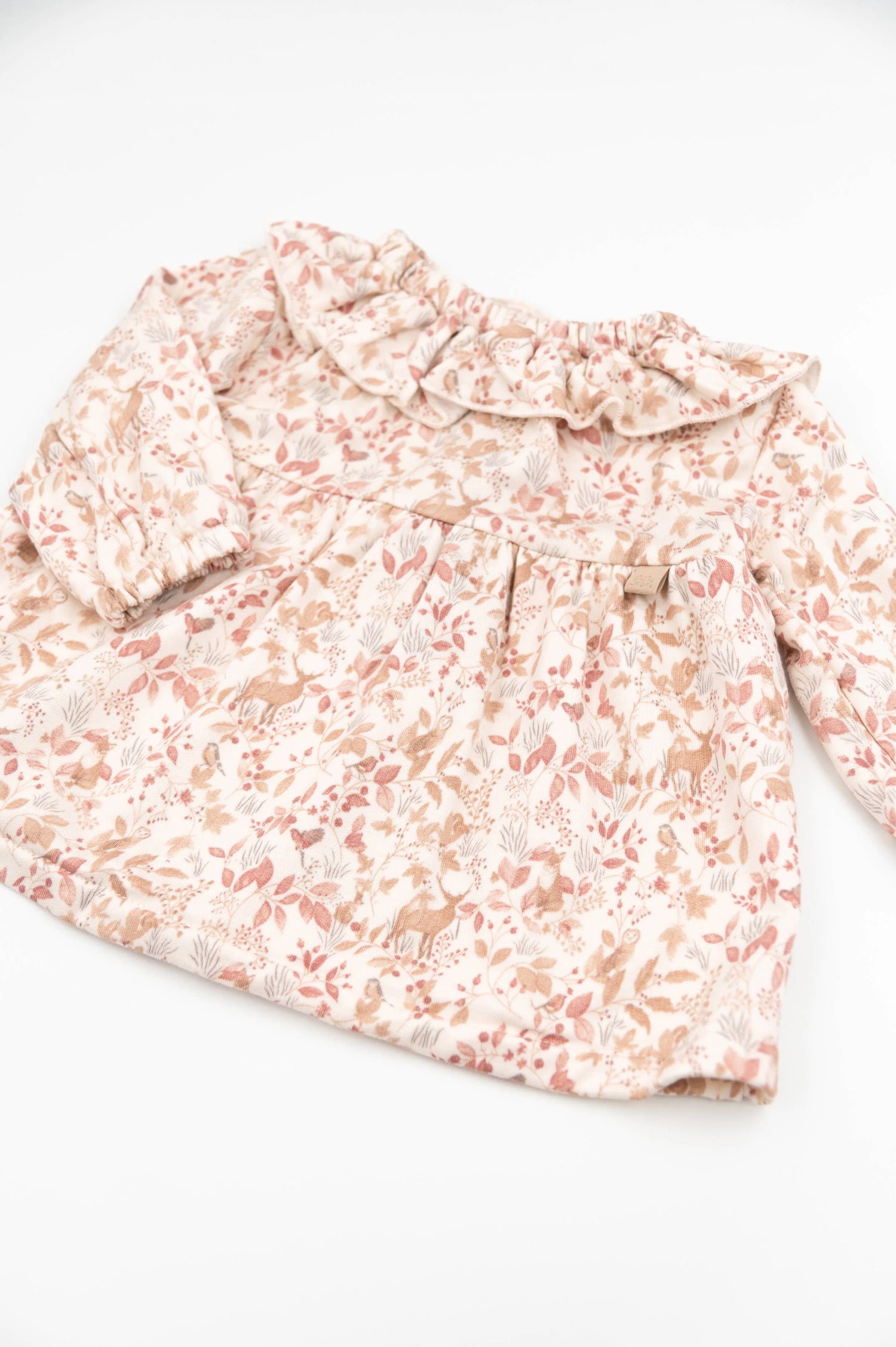 Jurk met volant - autumn forest