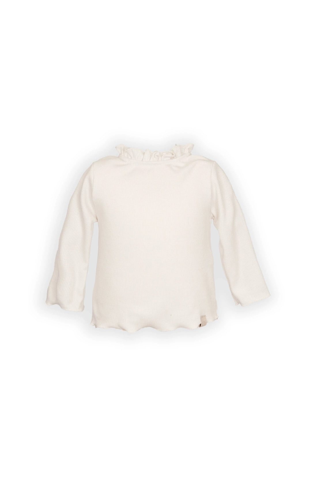 Shirt con colletto volant - WARM WHITE