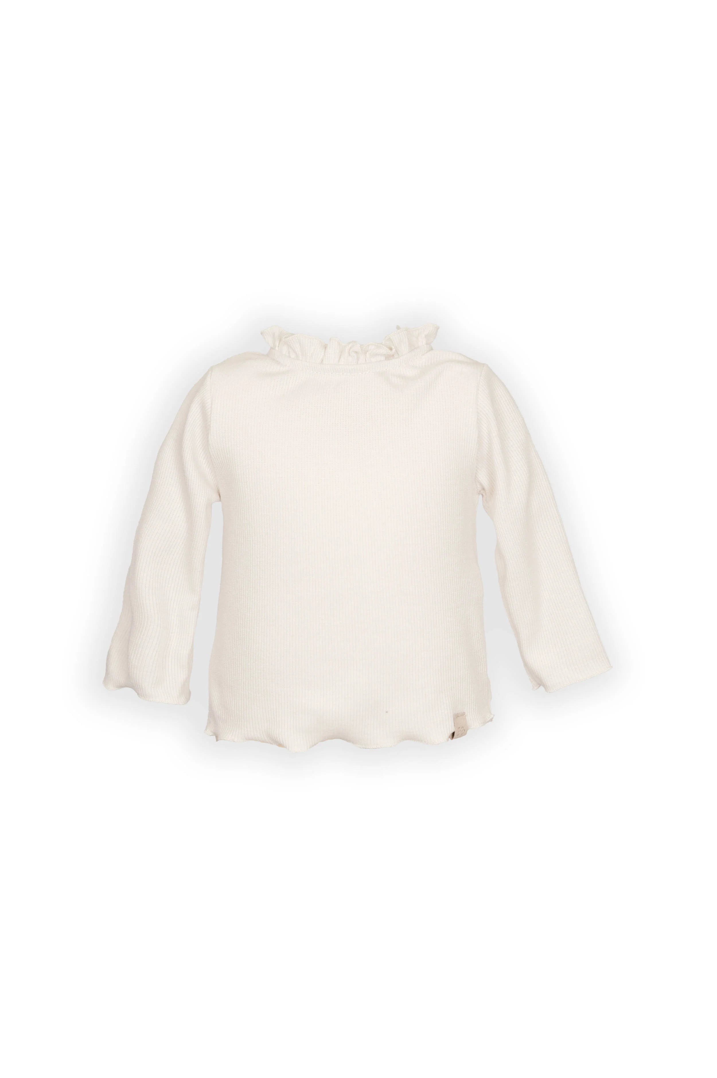Shirt con colletto volant - WARM WHITE
