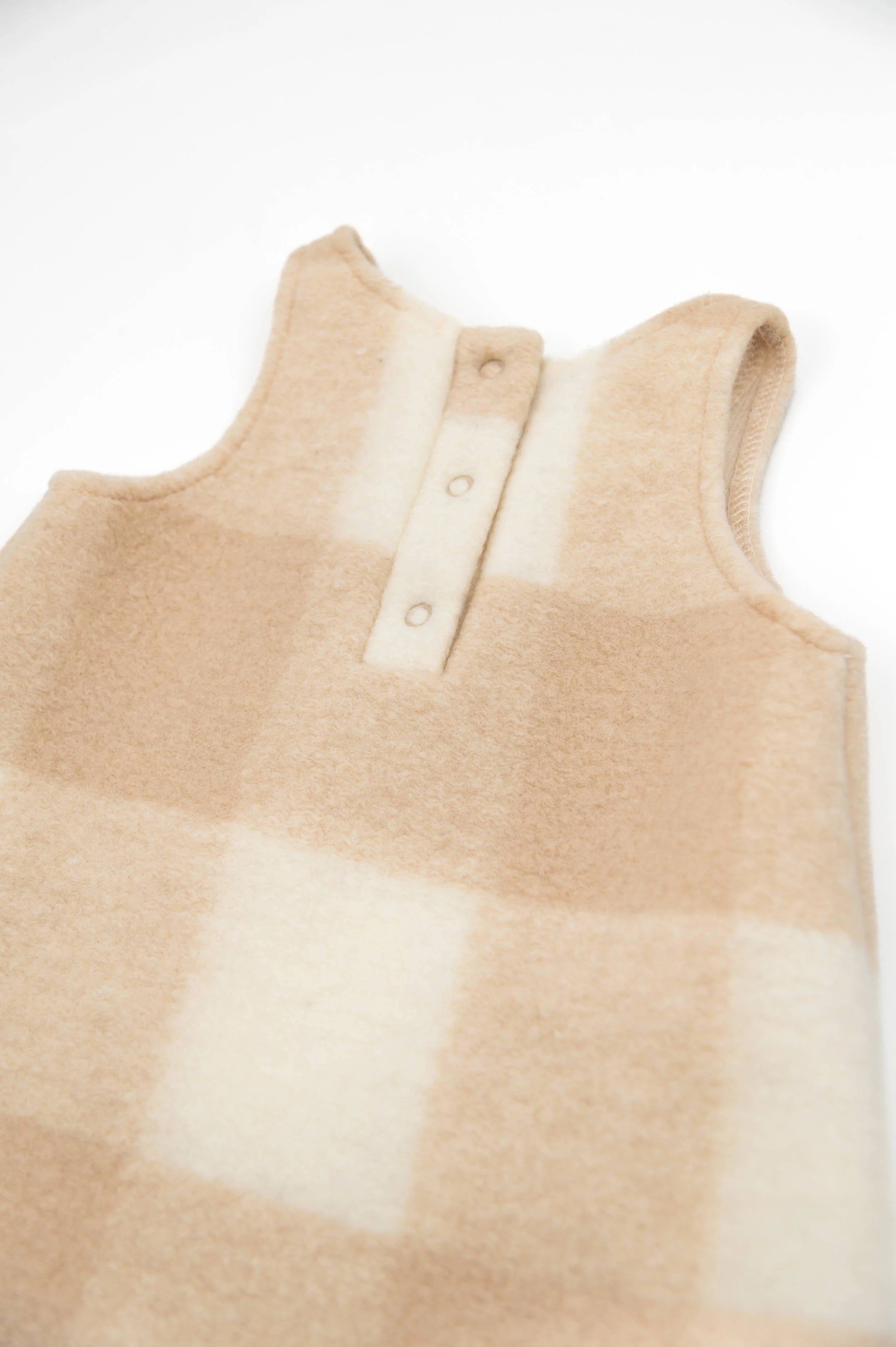 Checkered dress - mocha sand