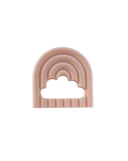 Maia bijtring regenboog l 2-pack BeigeRoze
