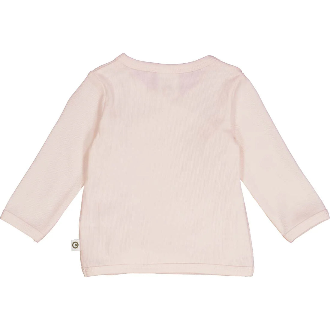 RIB cardigan with cross closure - Roze