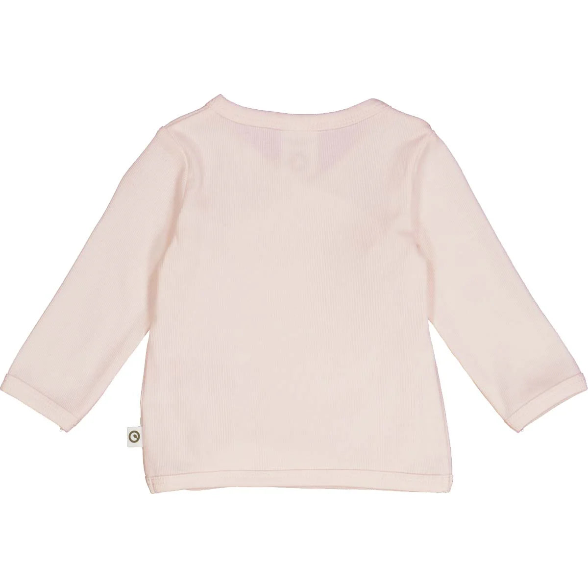 RIB cardigan with cross closure - Roze