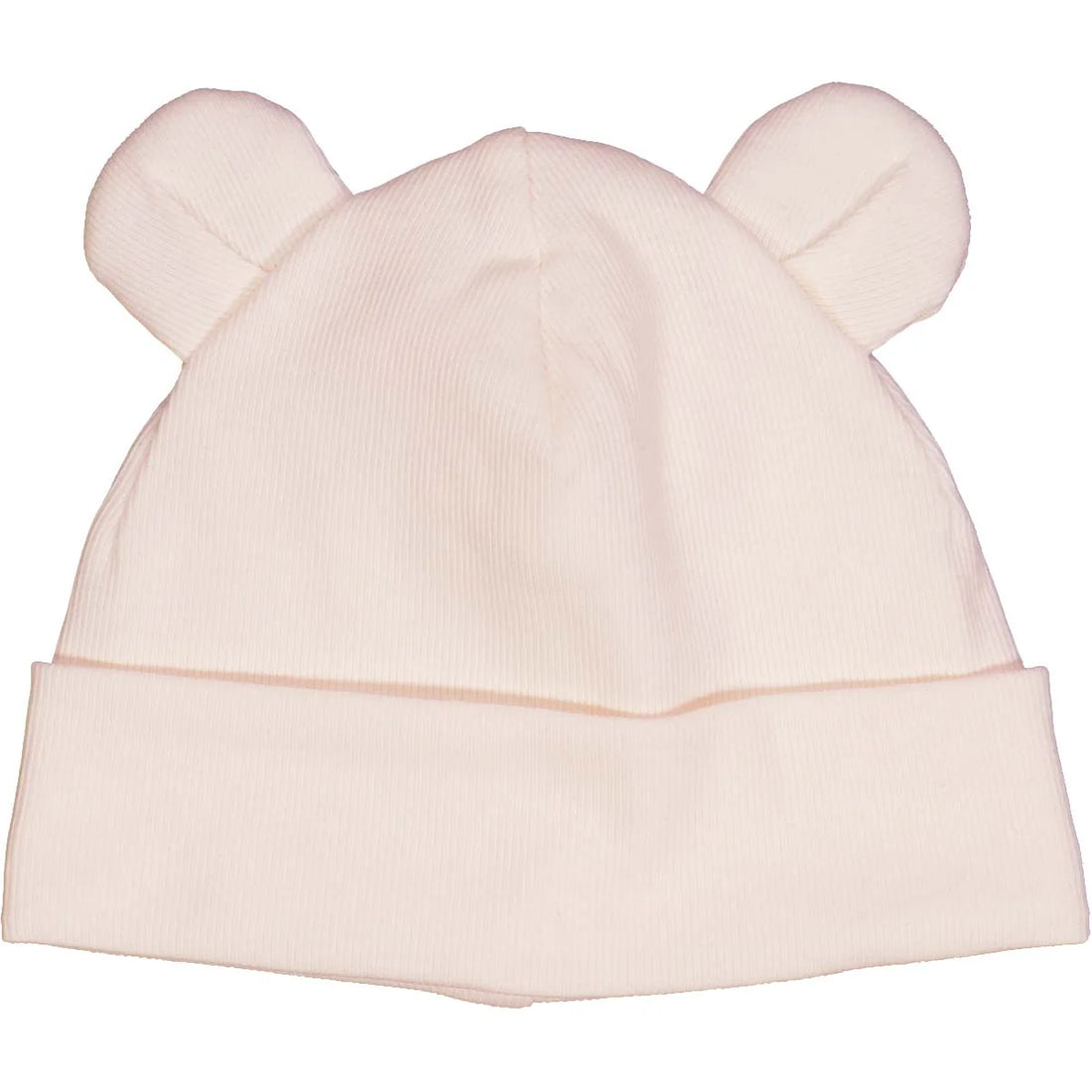 RIB bear hat with ears - roze