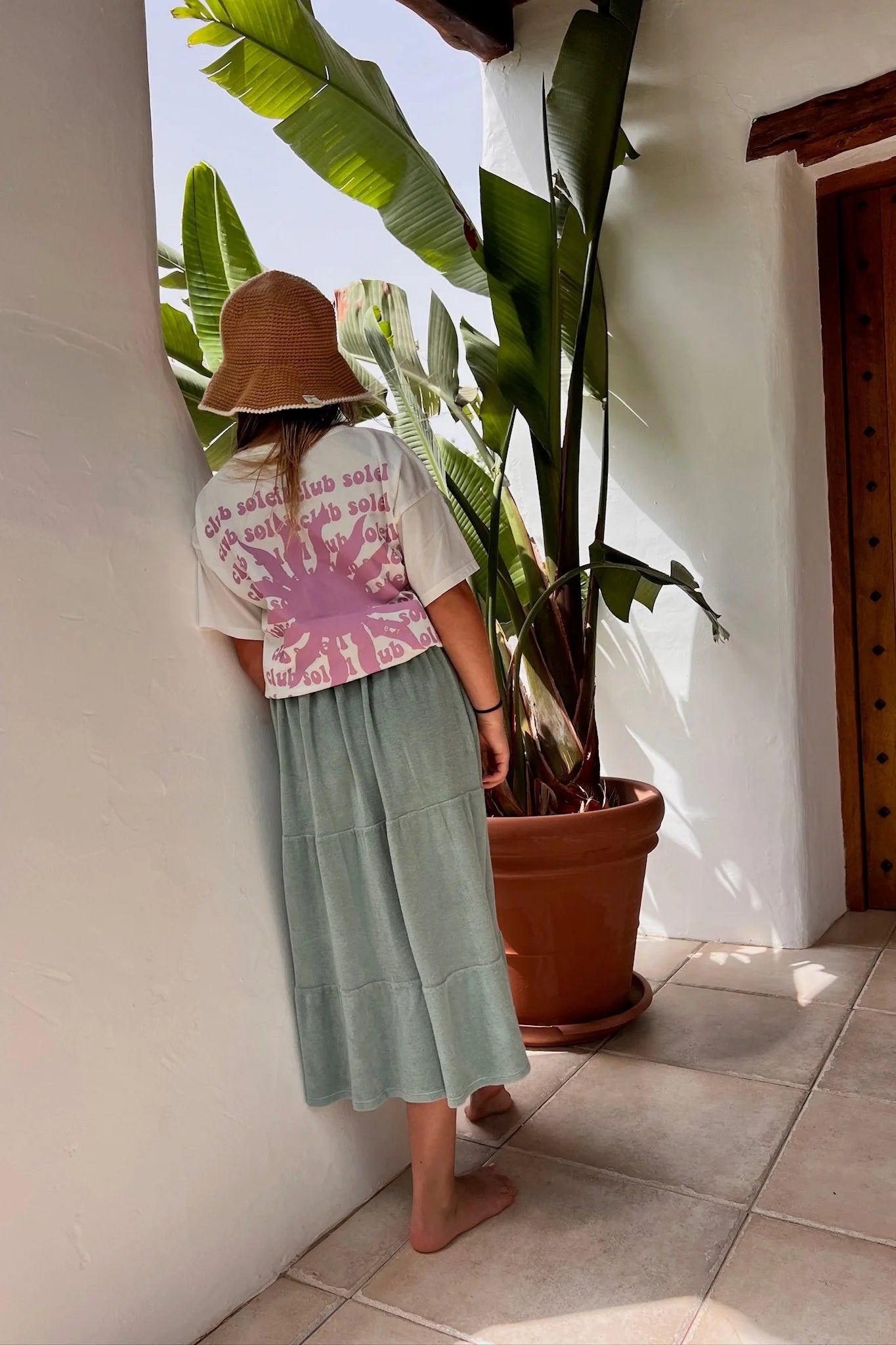 Little pink CLUB SOLEIL t-shirt loose fit