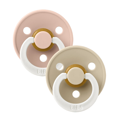 BIBS-GLOW IN THE DARK - Blush/Vanilla - T1